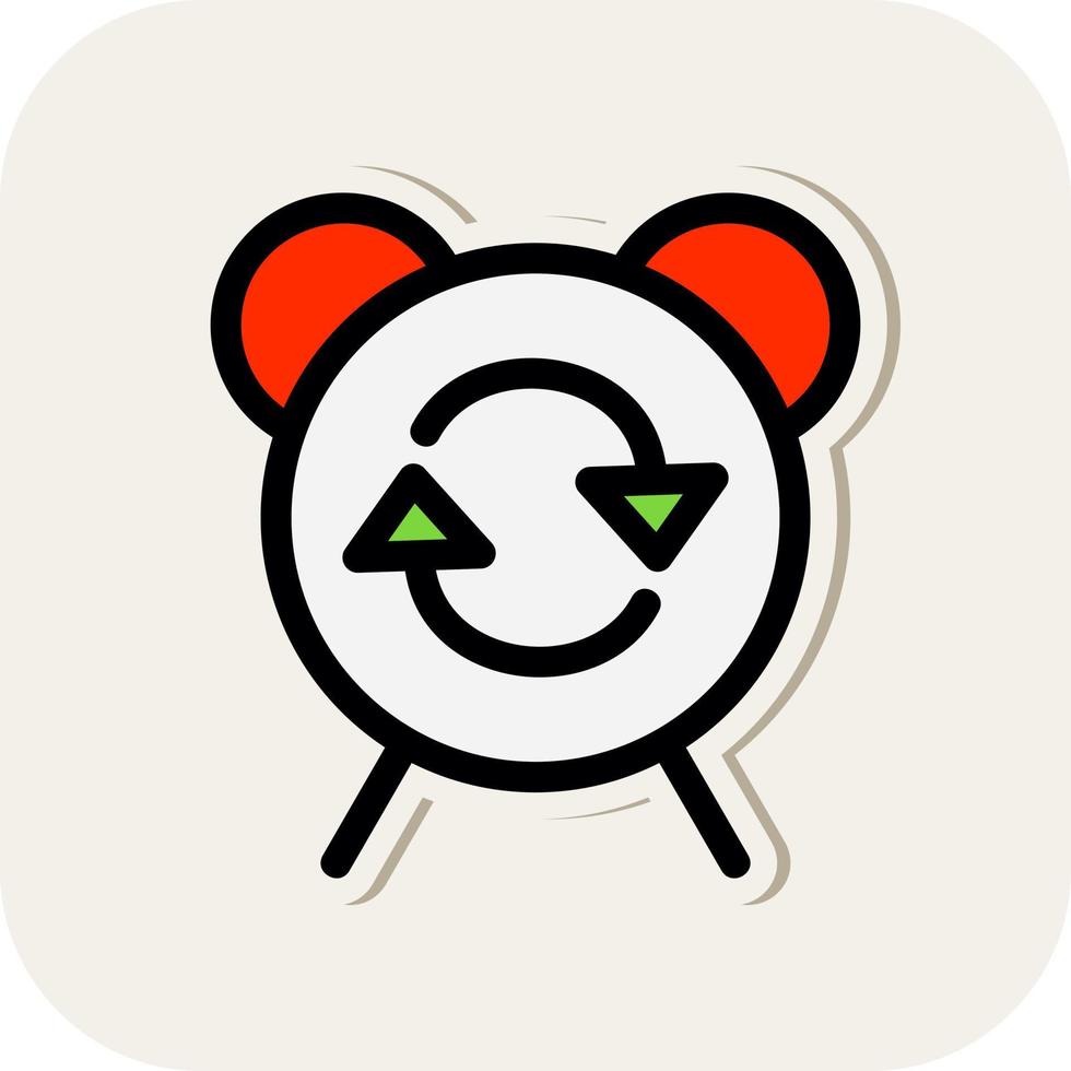 Alarm Repeat Vector Icon Design