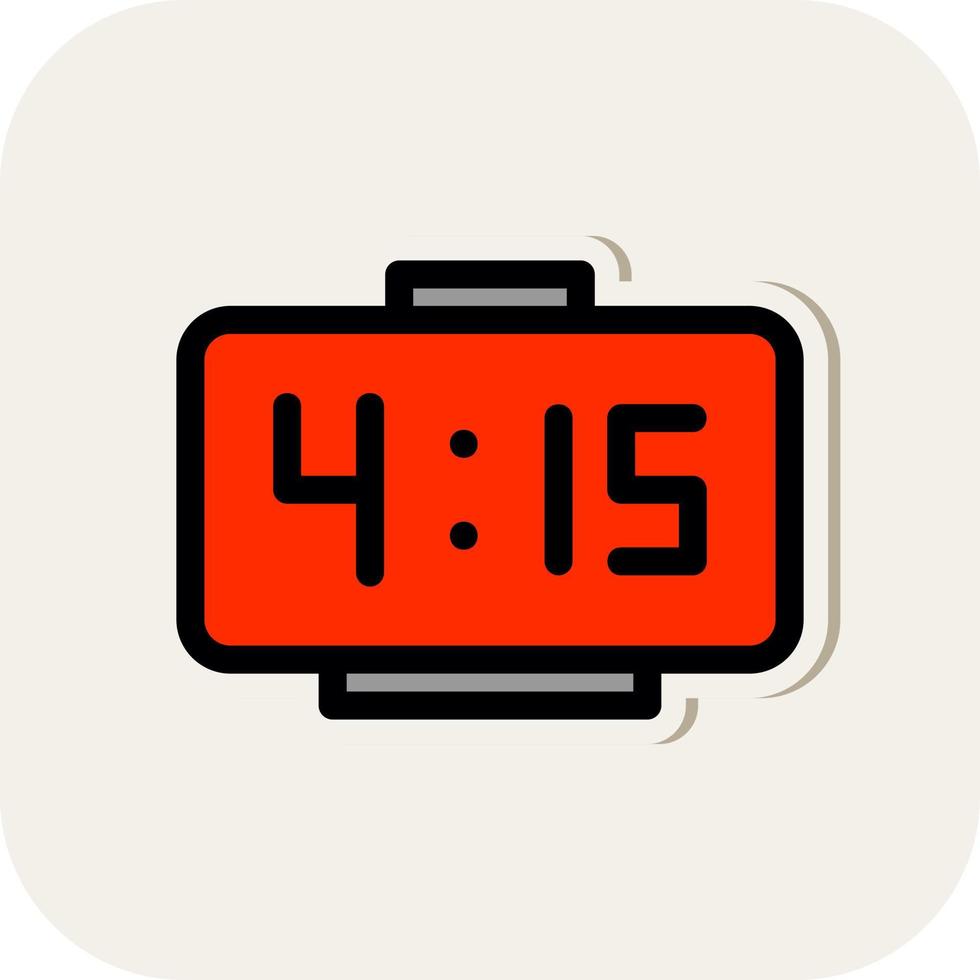 Digital Clock Vector Icon Design