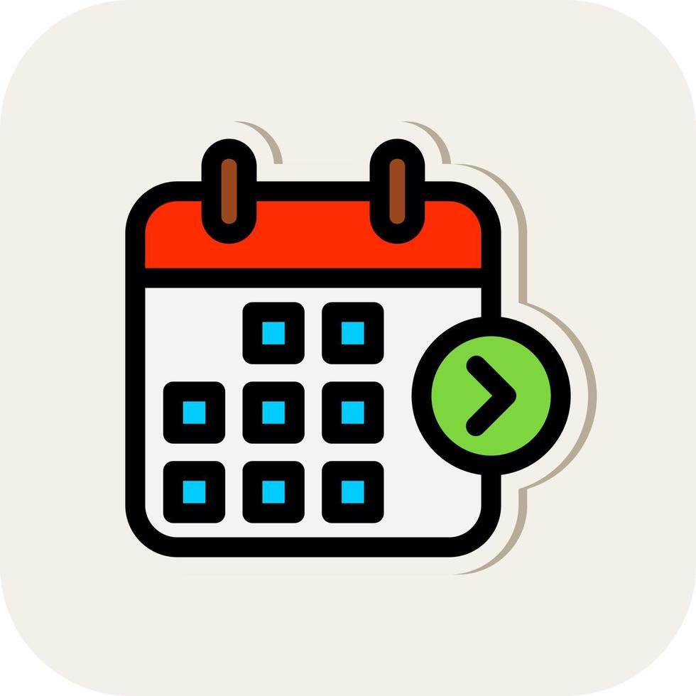 Next Week Vector Icon Design