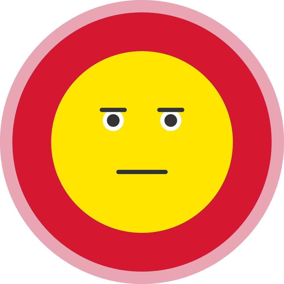 Expressionless Face Vector Icon Design