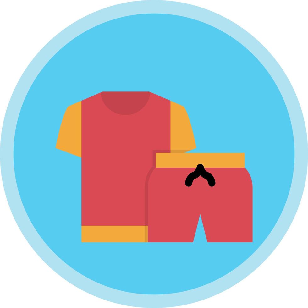 Exercise Clothes Vector Icon Design