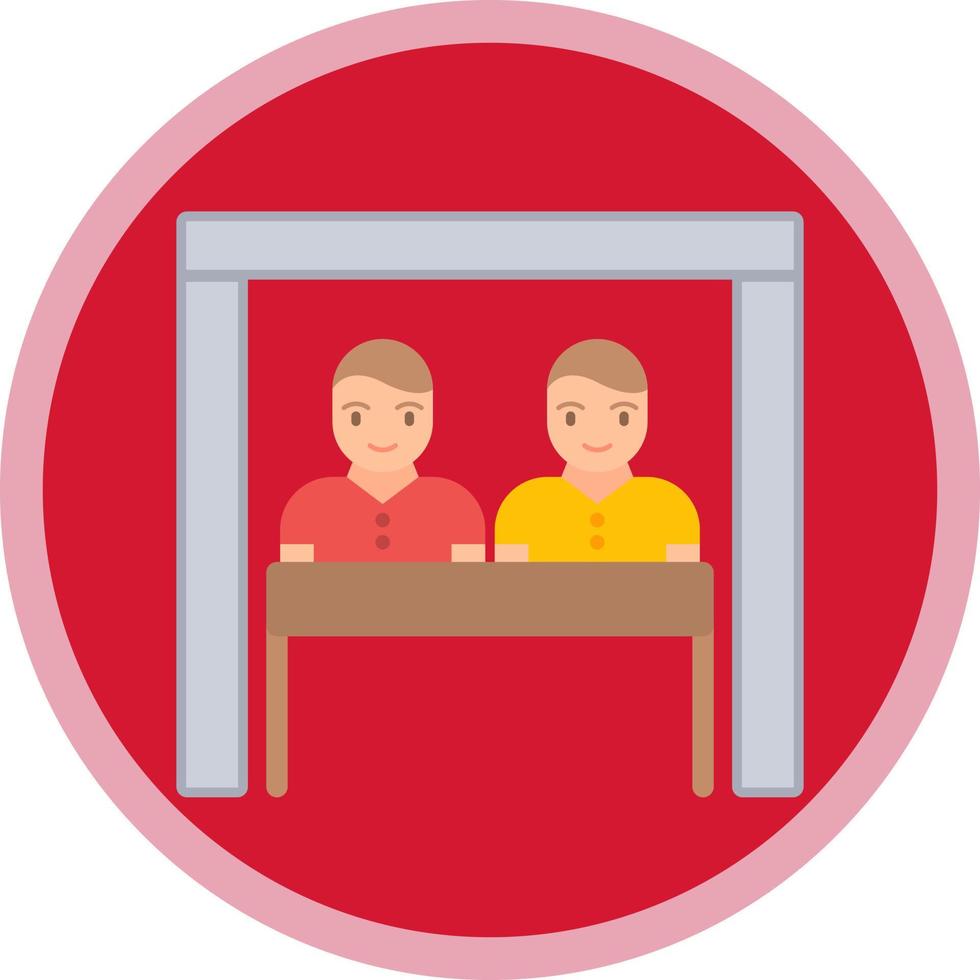 Virtual Team Room Vector Icon Design
