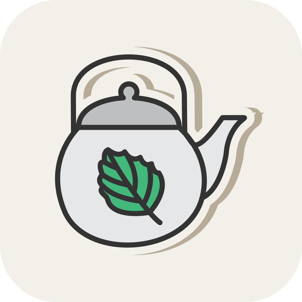 Tea Pot Vector Icon Design