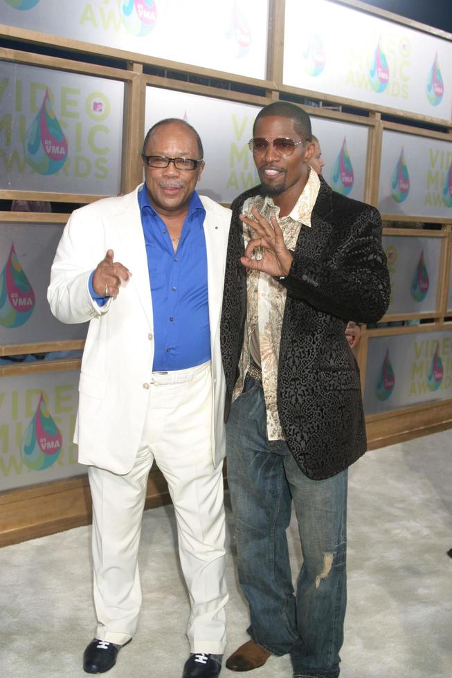 quincy jonesjamie foxxmtv vídeo música premiosamerican aerolíneas arenamiami flaugusto 28 20052005 foto