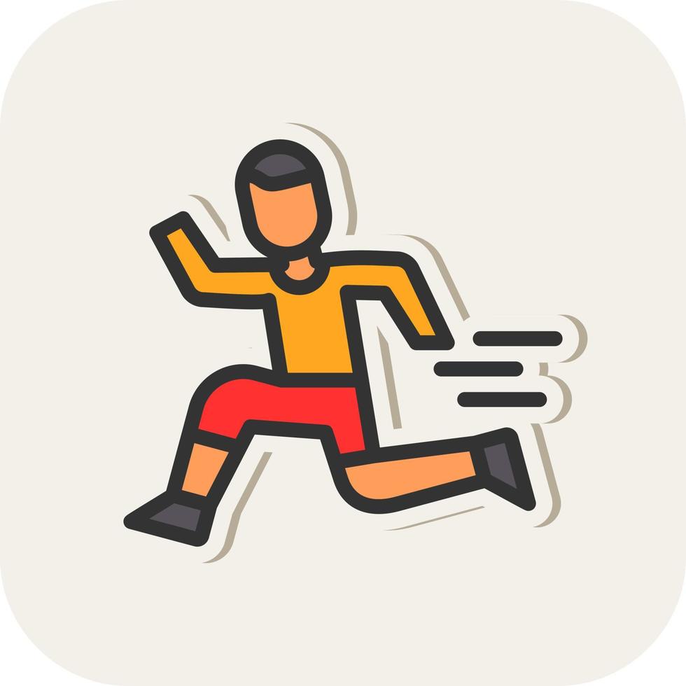 diseño de icono de vector de atletismo