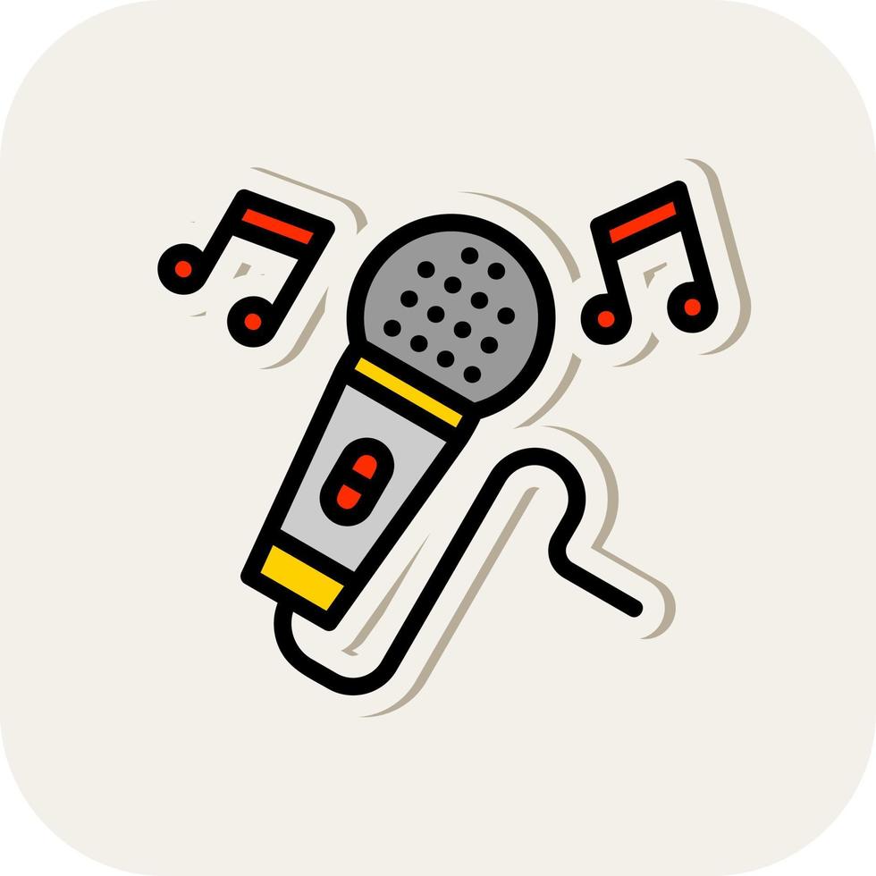 diseño de icono de vector de karaoke