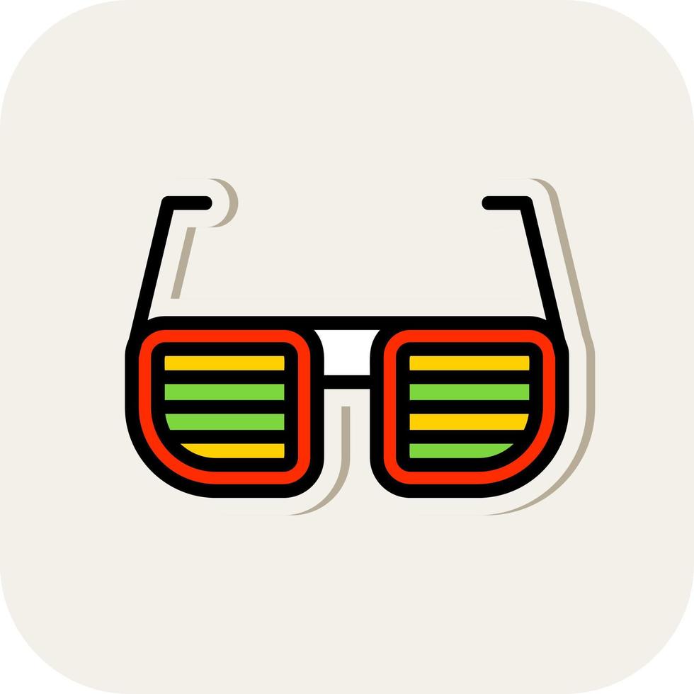 Fun Glasses Vector Icon Design