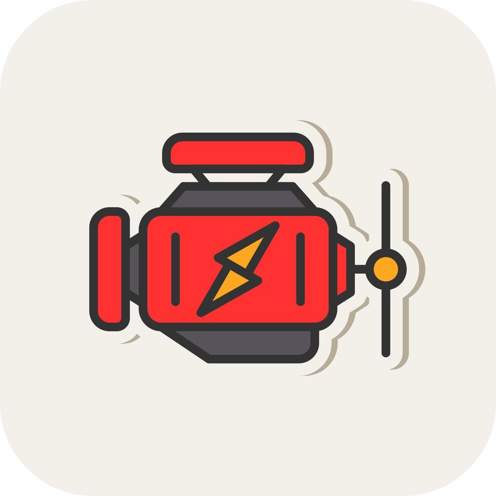 Car Engine Vector Icon Design