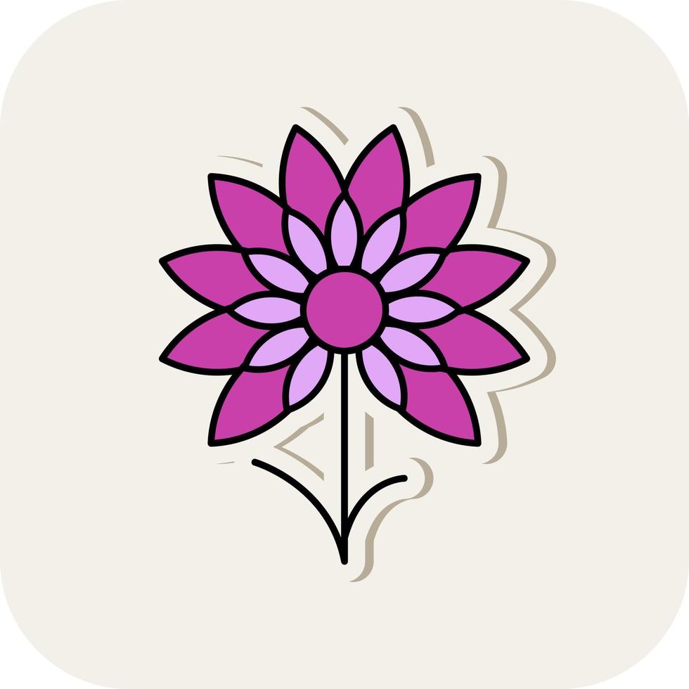 Chive Blossoms Vector Icon Design