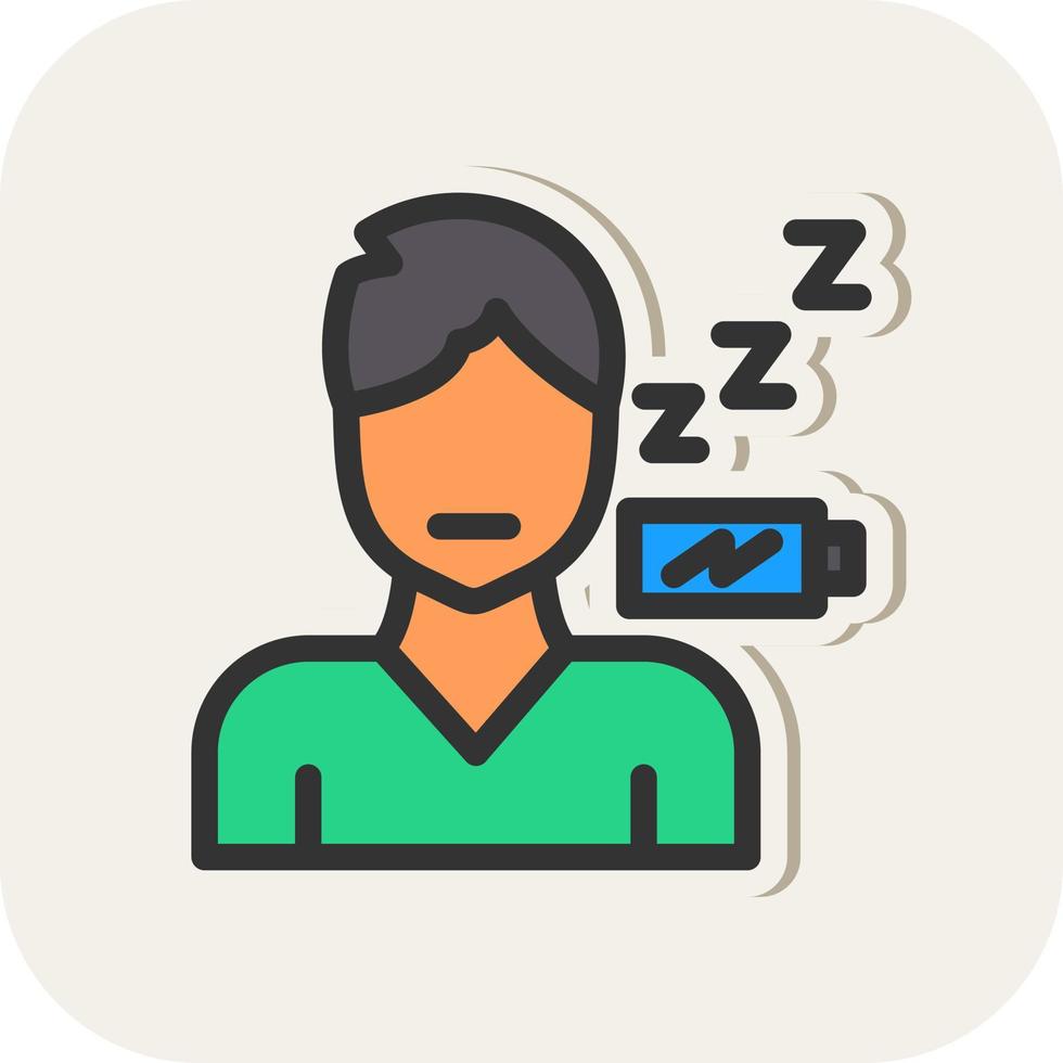 Fatigue Vector Icon Design