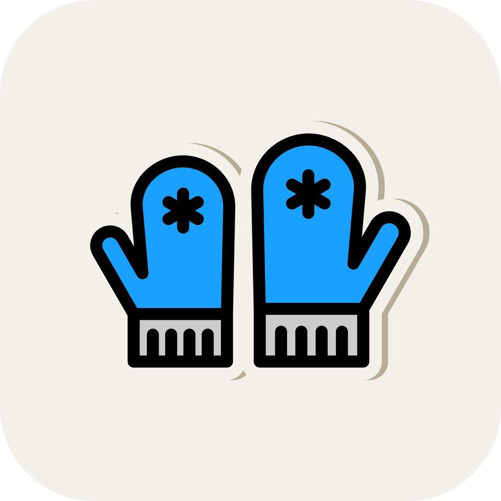 Mittens Vector Icon Design