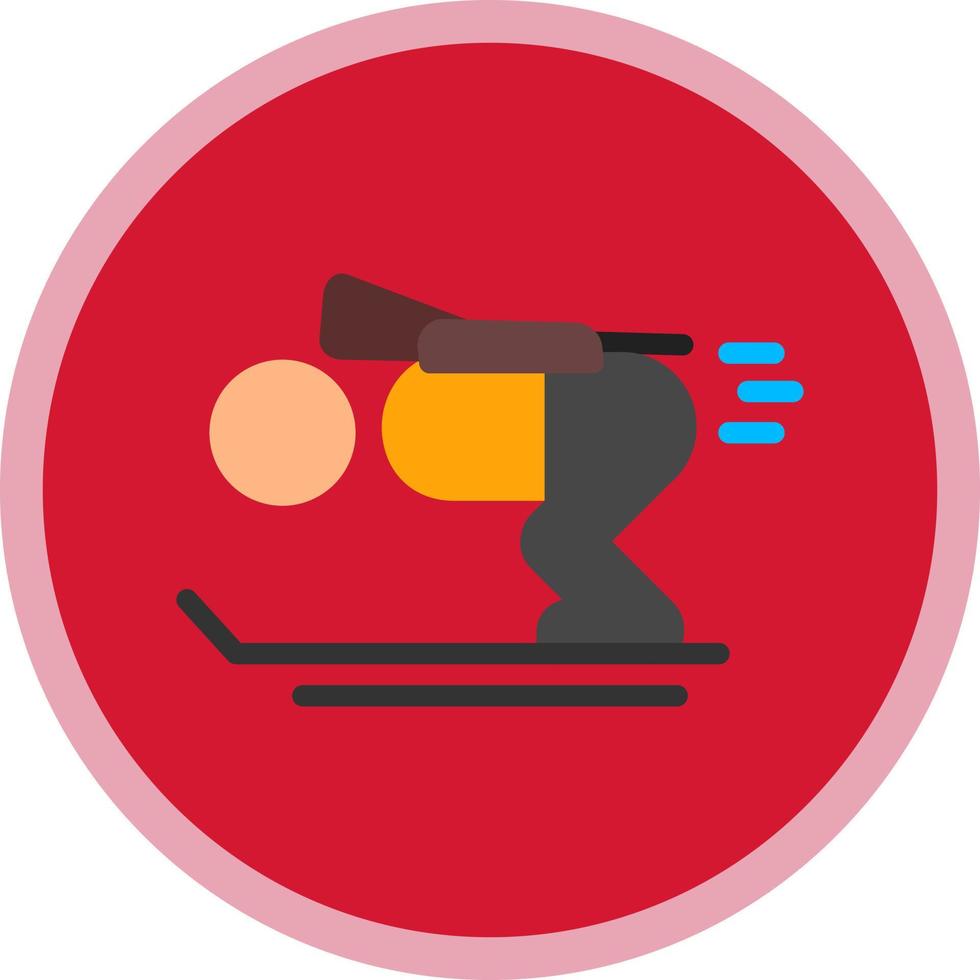Biathlon Vector Icon Design