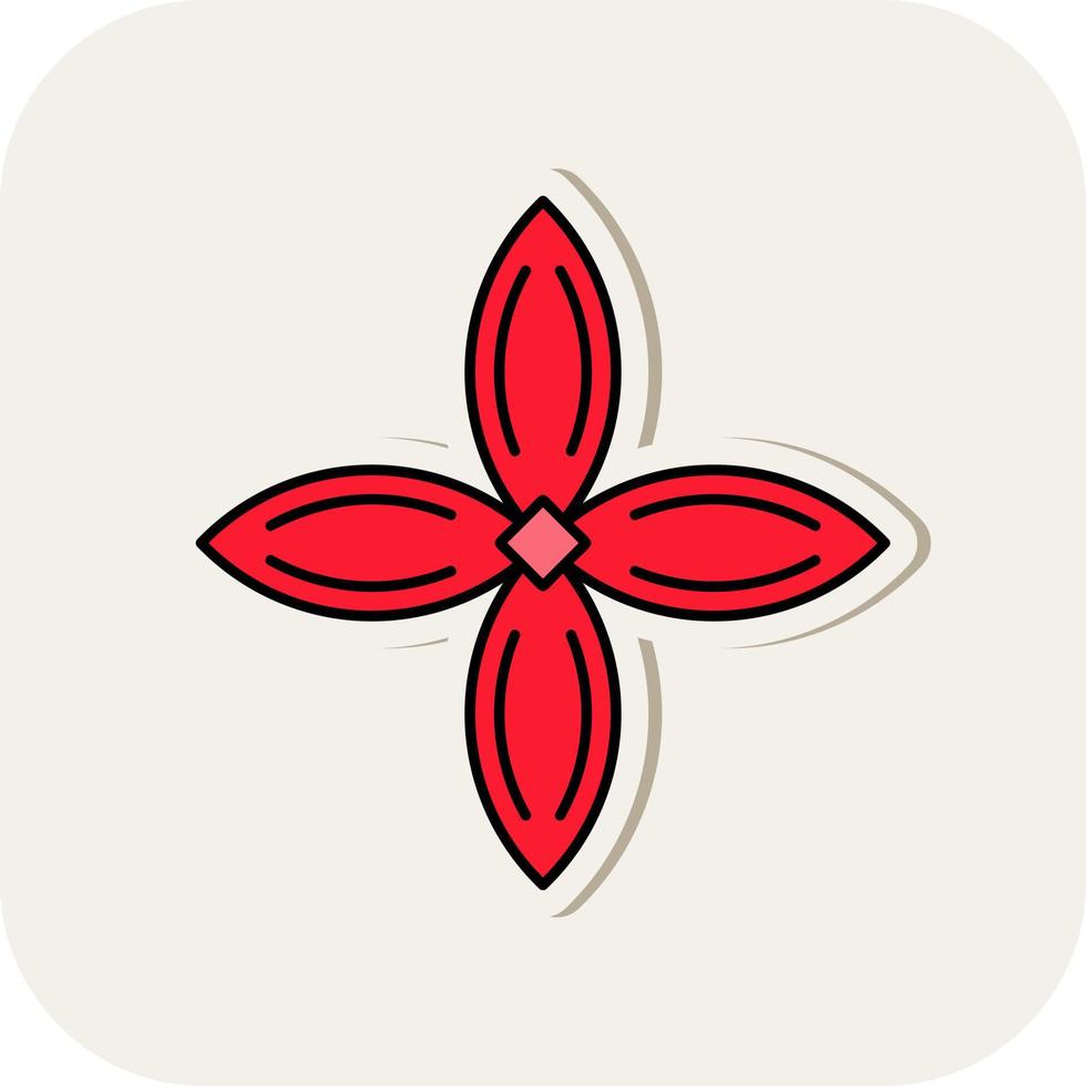 Bouvardia Vector Icon Design