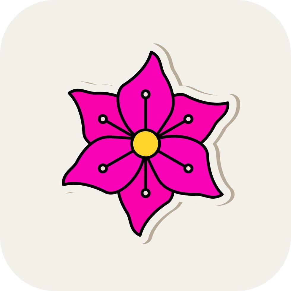 Gladiolus Vector Icon Design