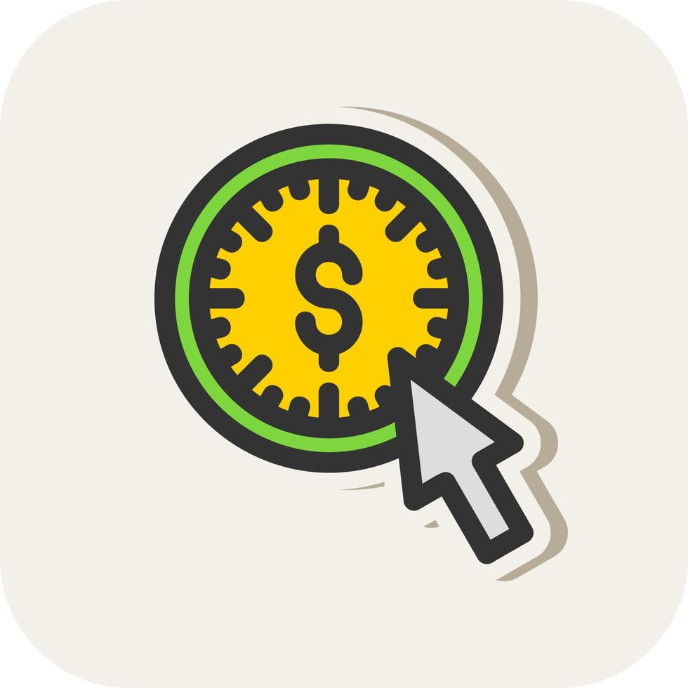 Pay Per Click Vector Icon Design