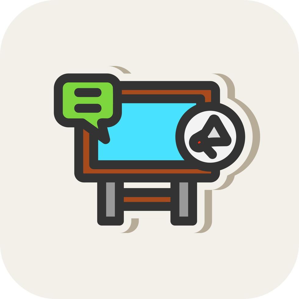 Advertising Campaign Vector Icon Design