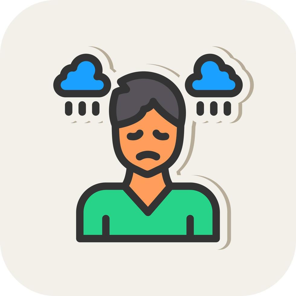 Depression Vector Icon Design