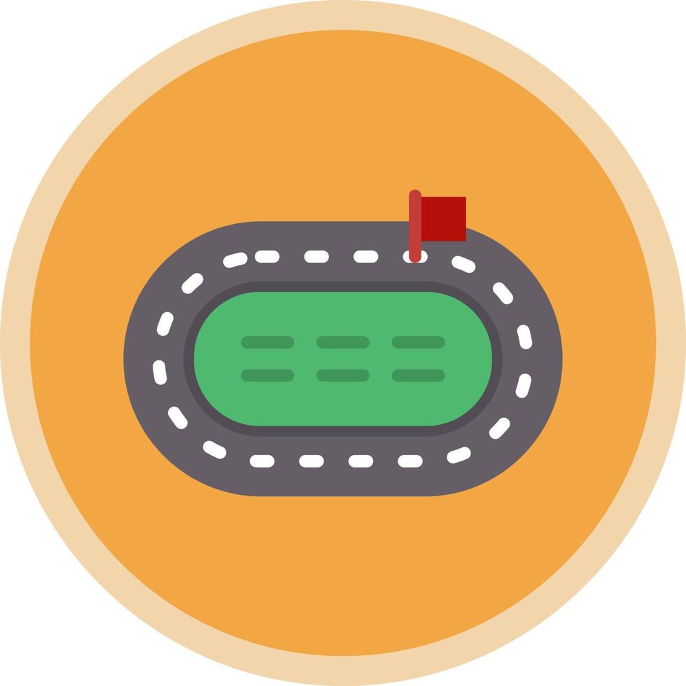 Race Track Vector Icon Design