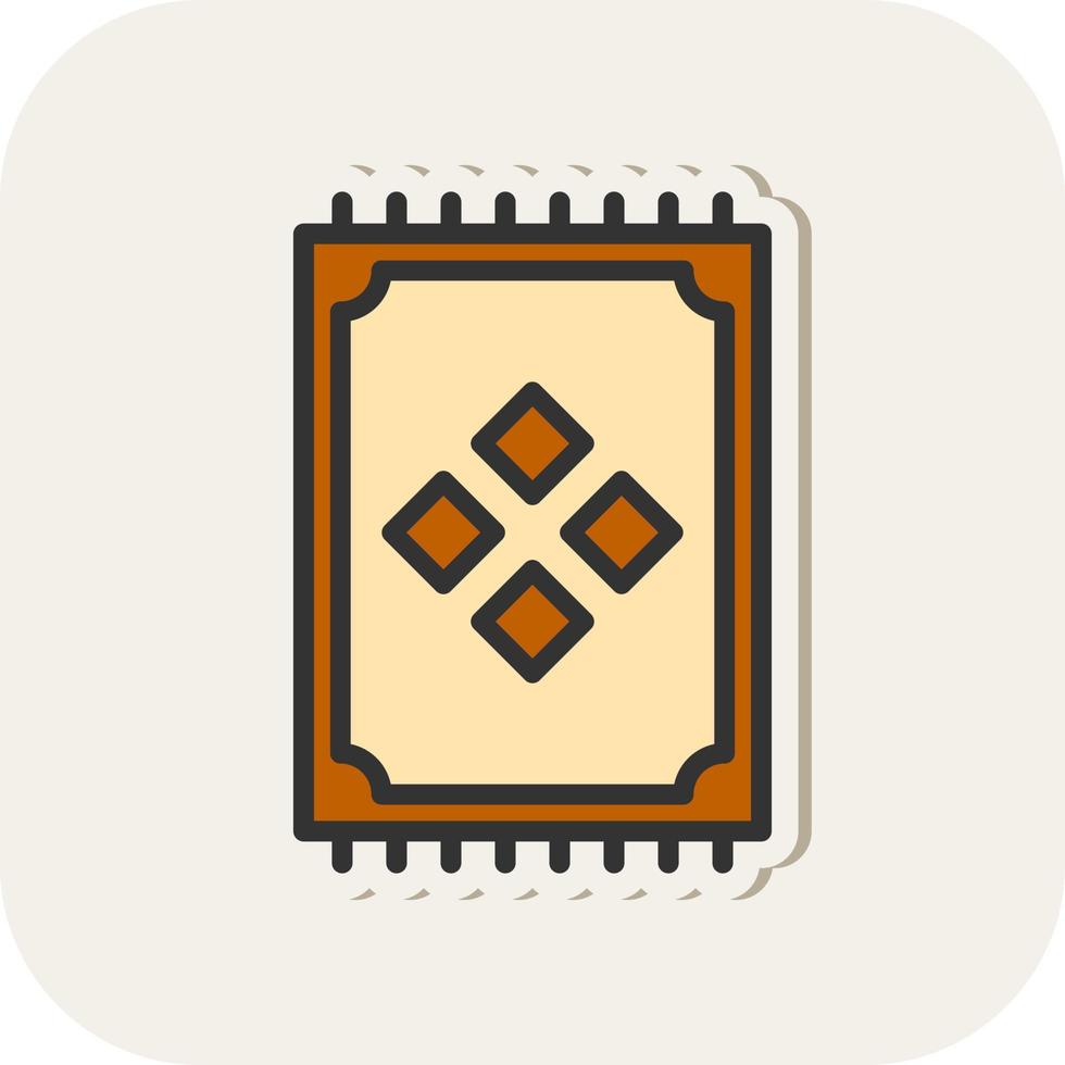 Prayer Mat Vector Icon Design