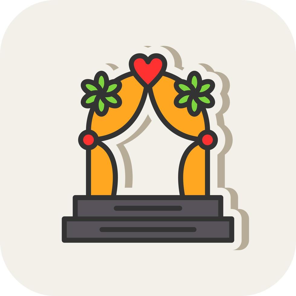 Wedding Arch Vector Icon Design