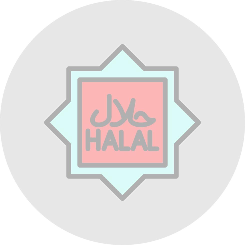 diseño de icono de vector halal
