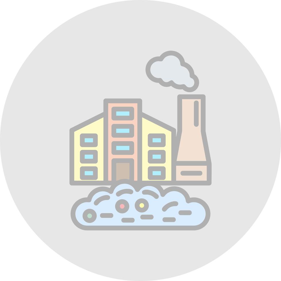 Factory Waste Vector Icon Design