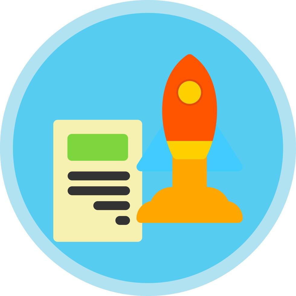 Project Launch Vector Icon Design