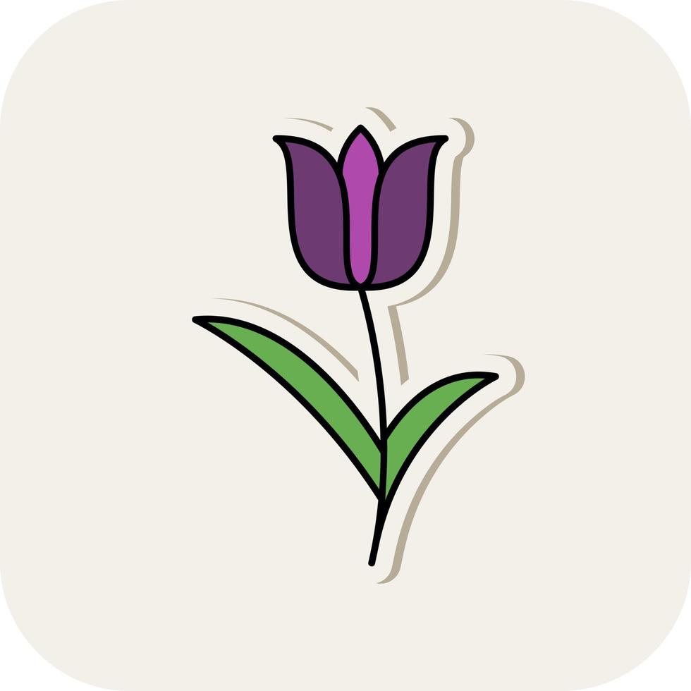 Tulip Vector Icon Design