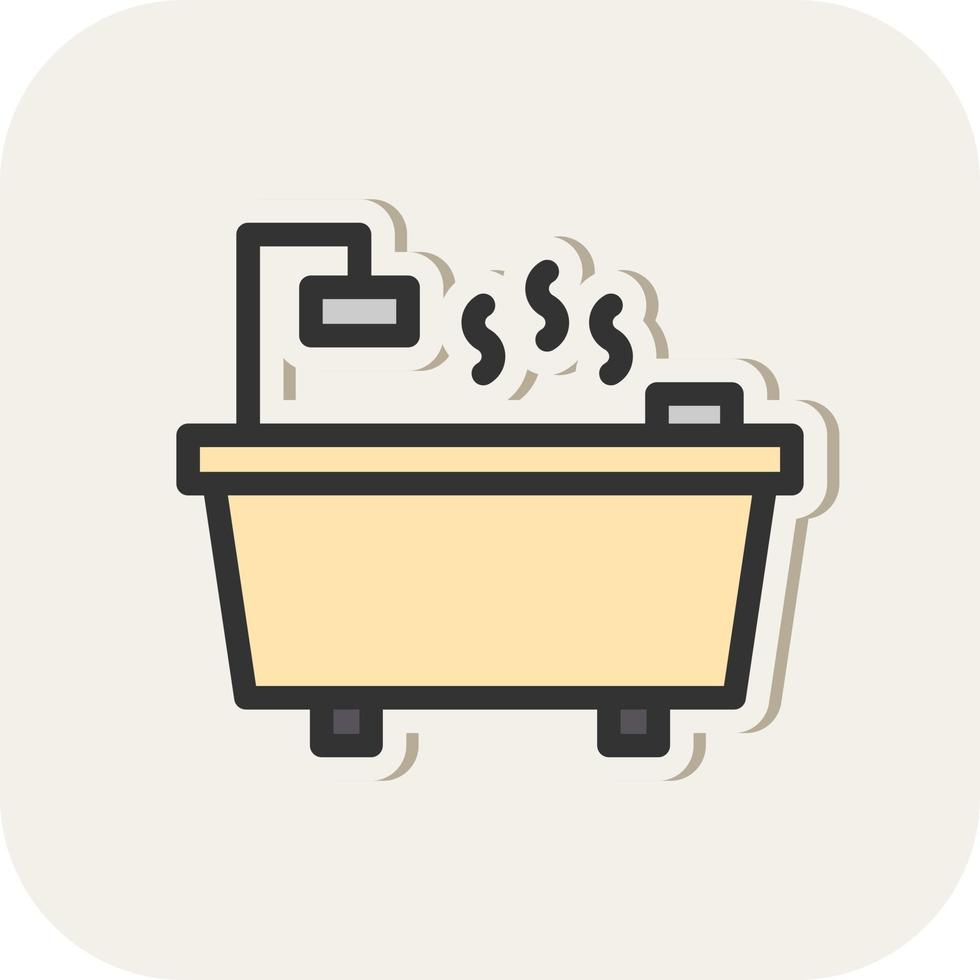 Hot Tub Vector Icon Design