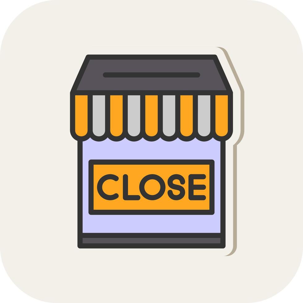 Shop Close Vector Icon Design