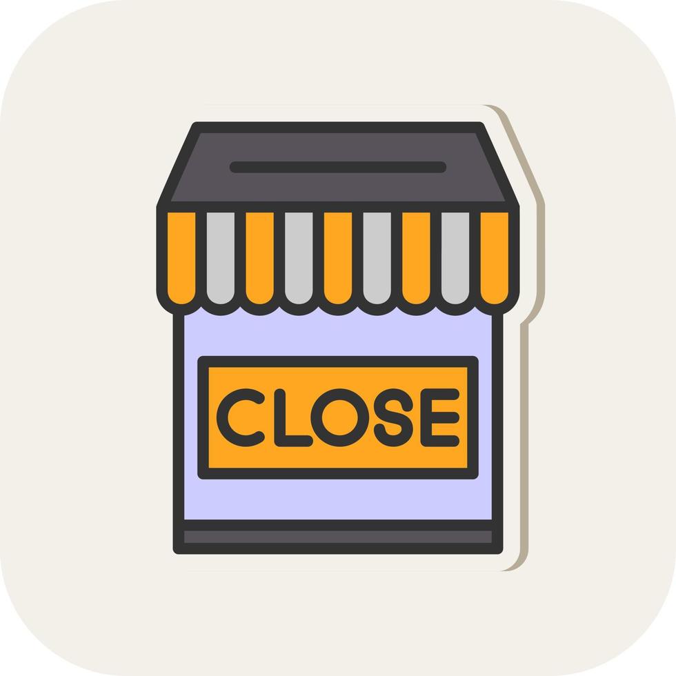 Shop Close Vector Icon Design