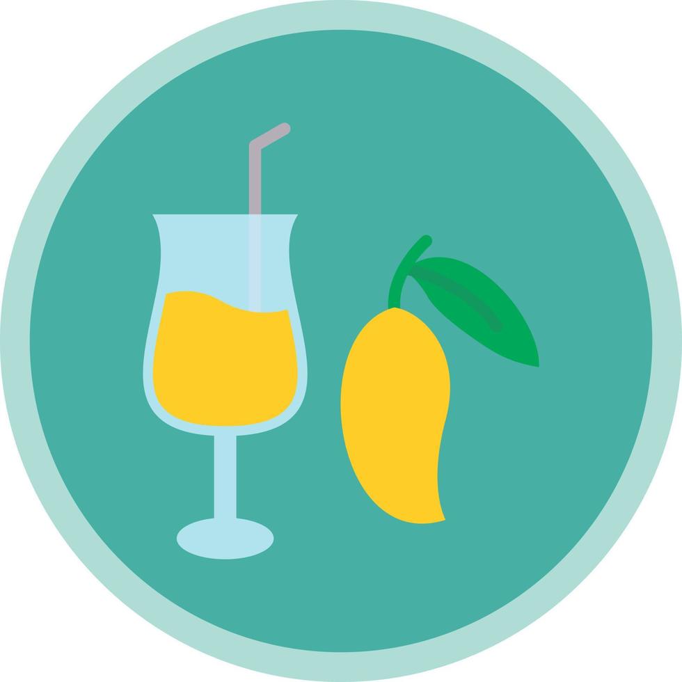Mango Juice Vector Icon Design