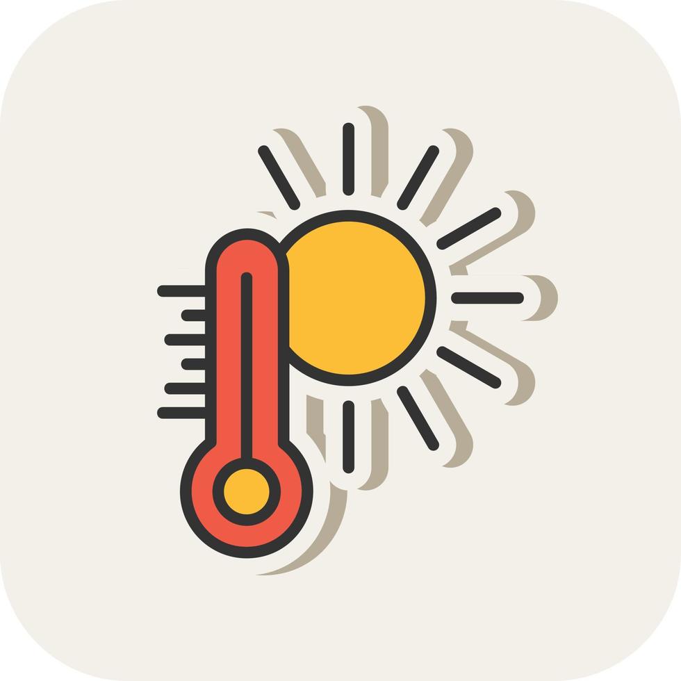 Hot Weather Vector Icon Design