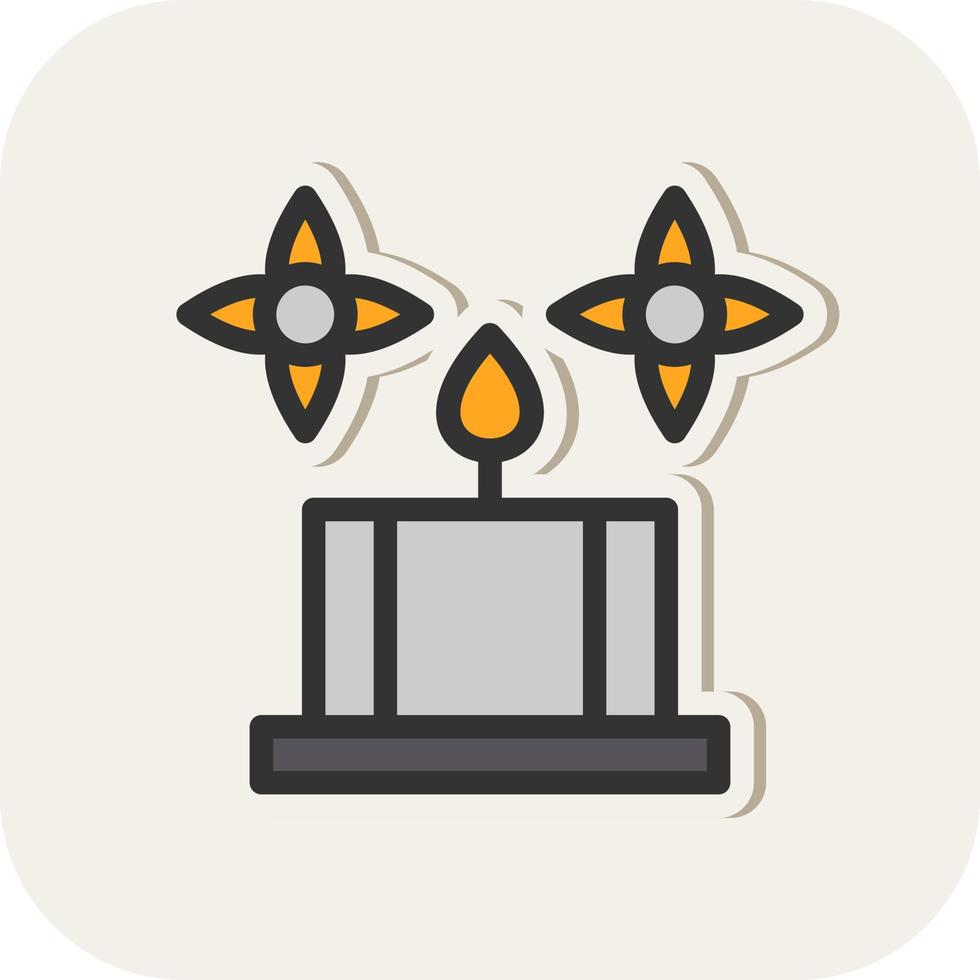 Spa Candle Vector Icon Design