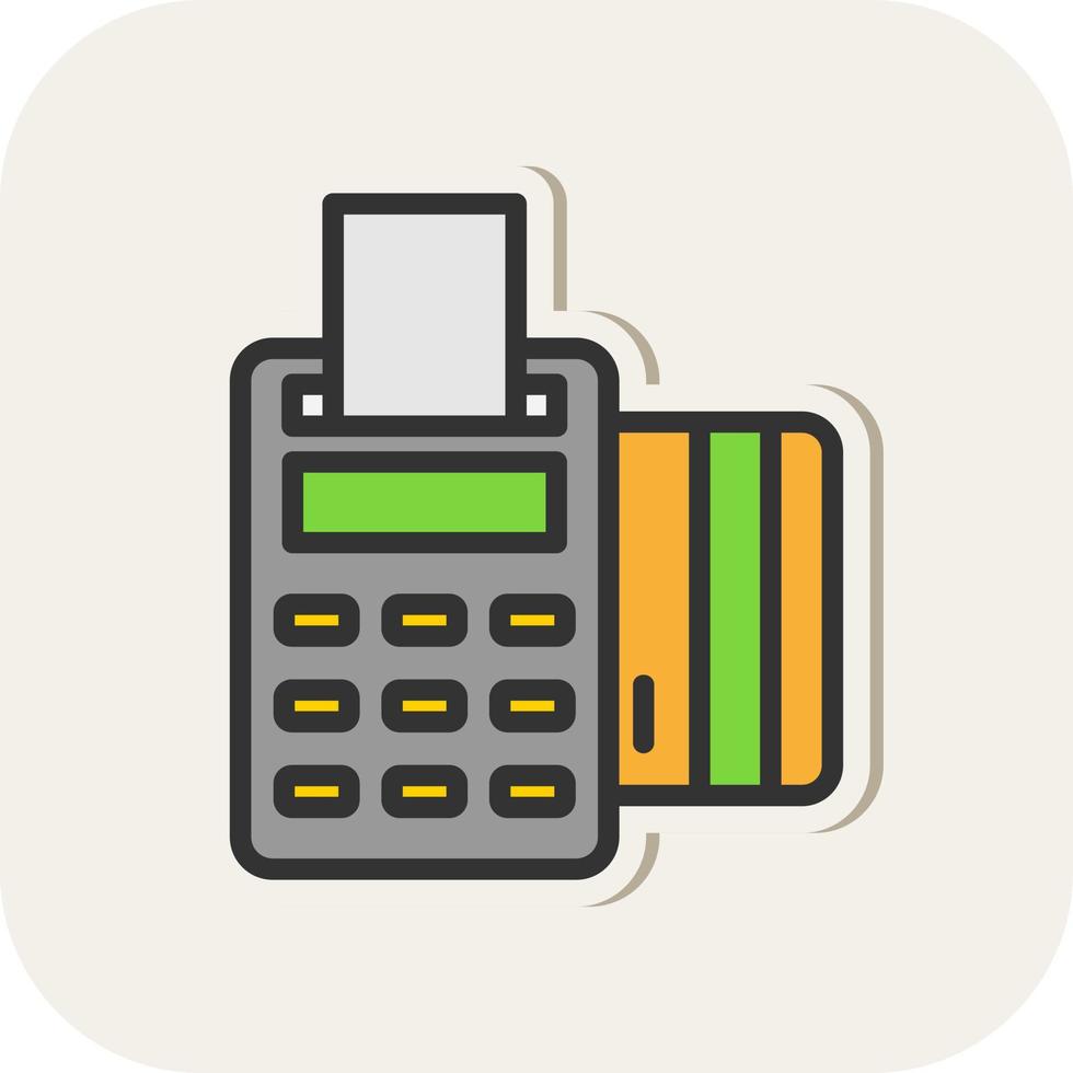 Pos Terminal Vector Icon Design