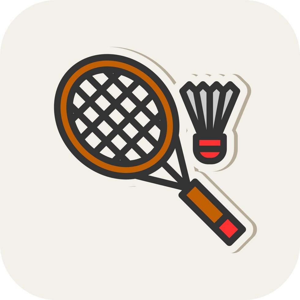 diseño de icono de vector de bádminton