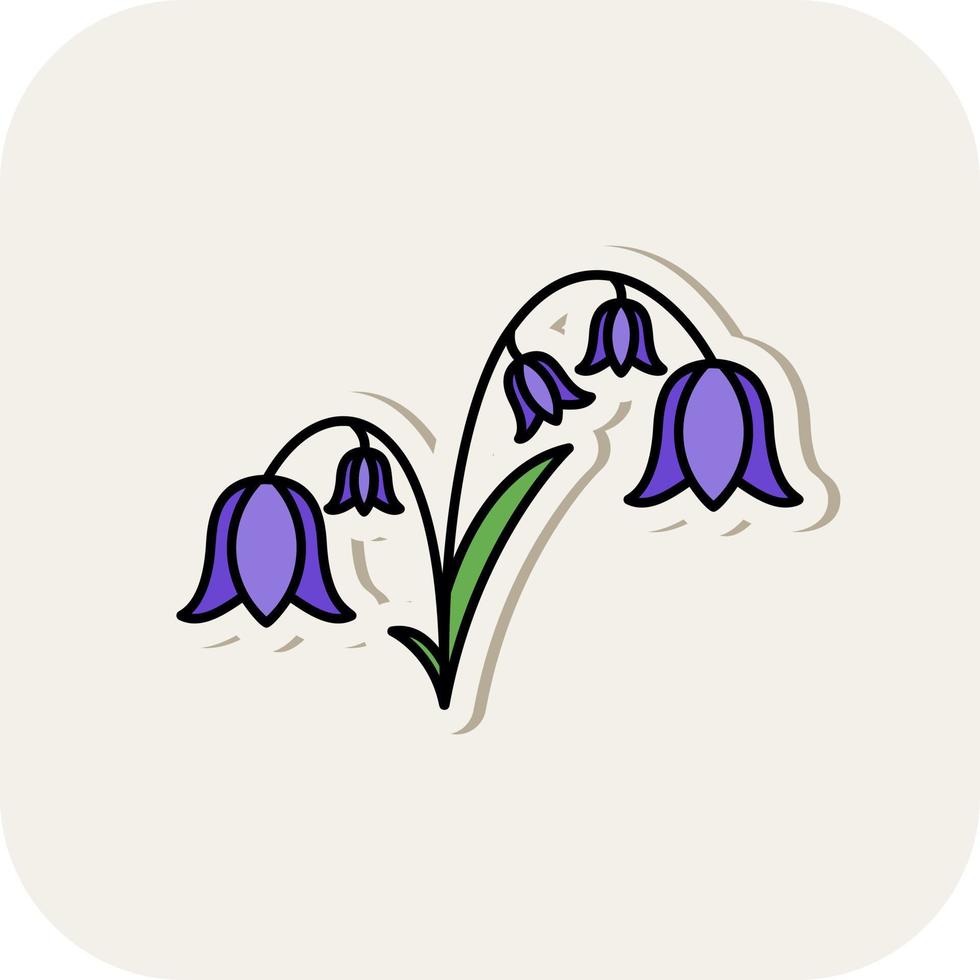 Bluebell Vector Icon Design