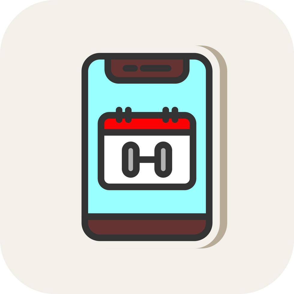 Workout Schedule Vector Icon Design