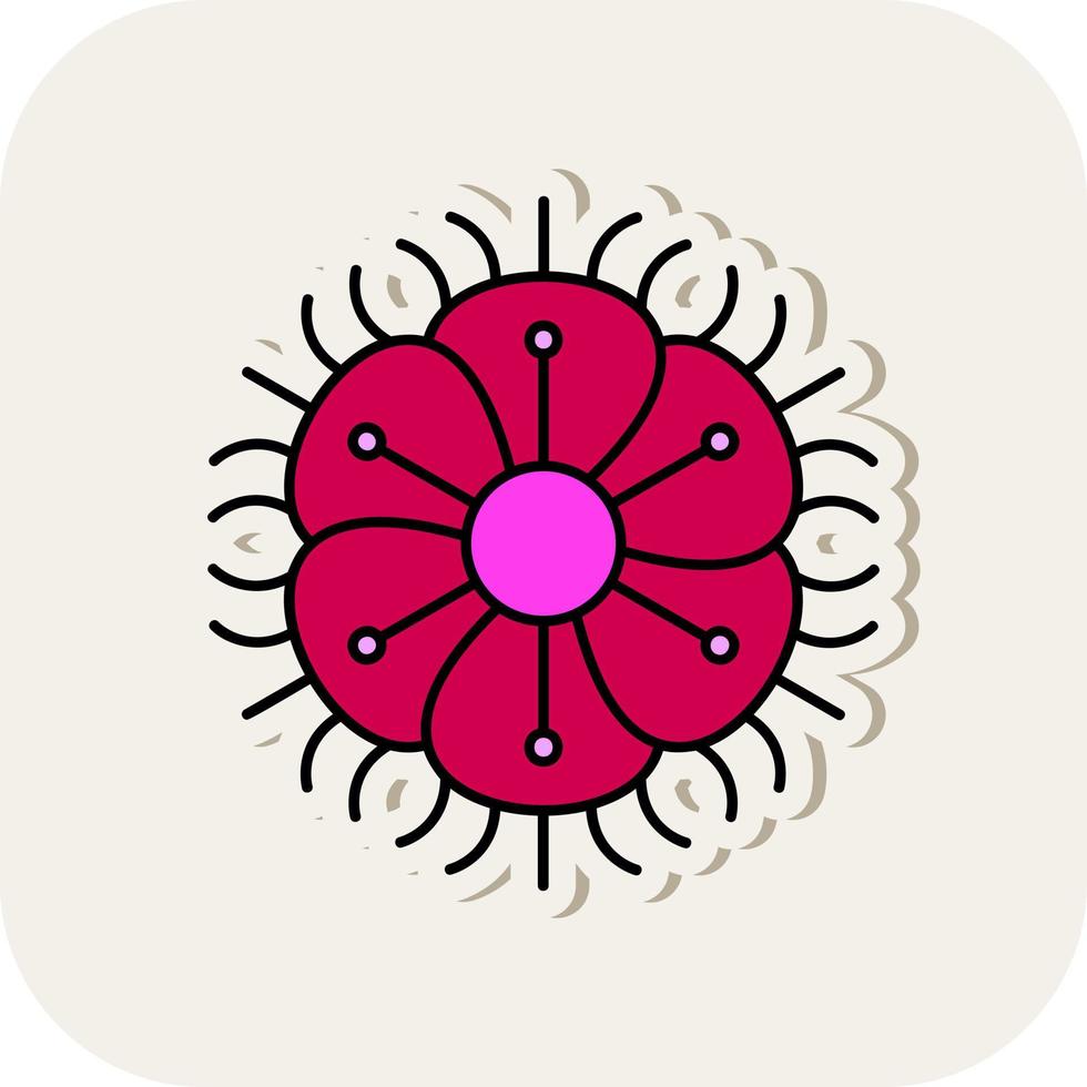 Fringed Dianthus Vector Icon Design