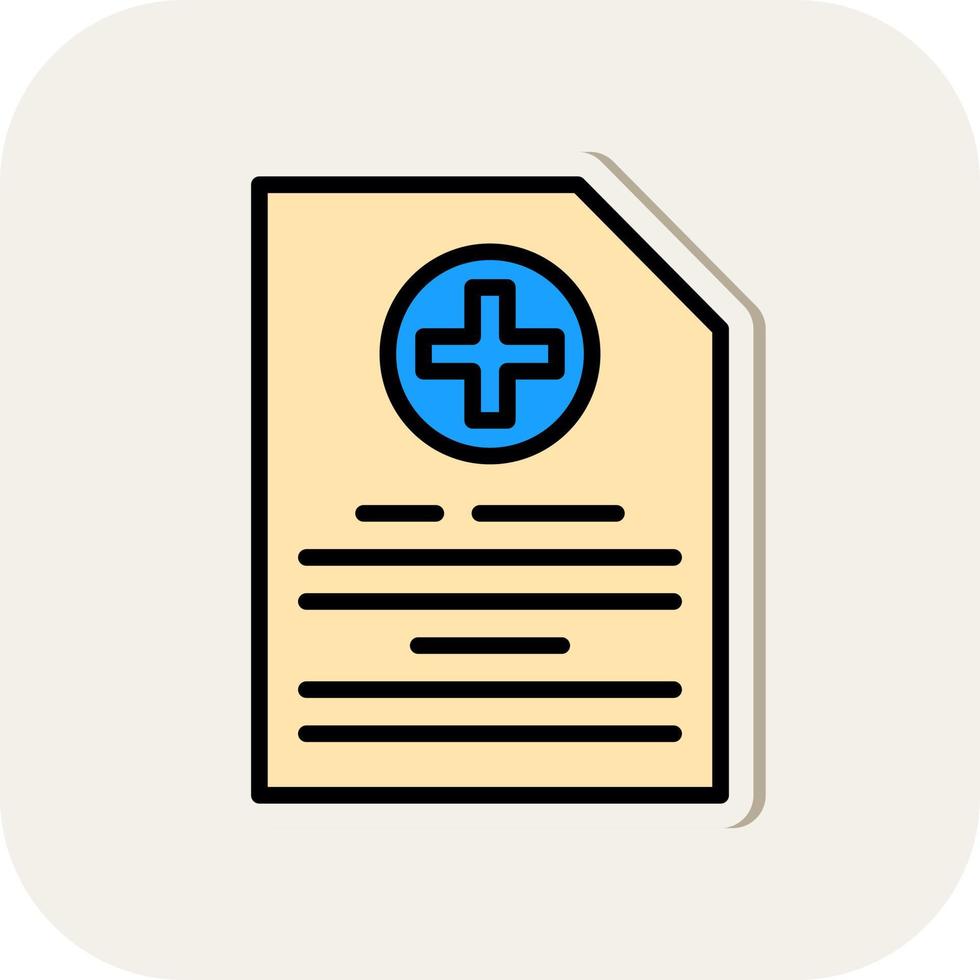 Medical File Vector Icon Design