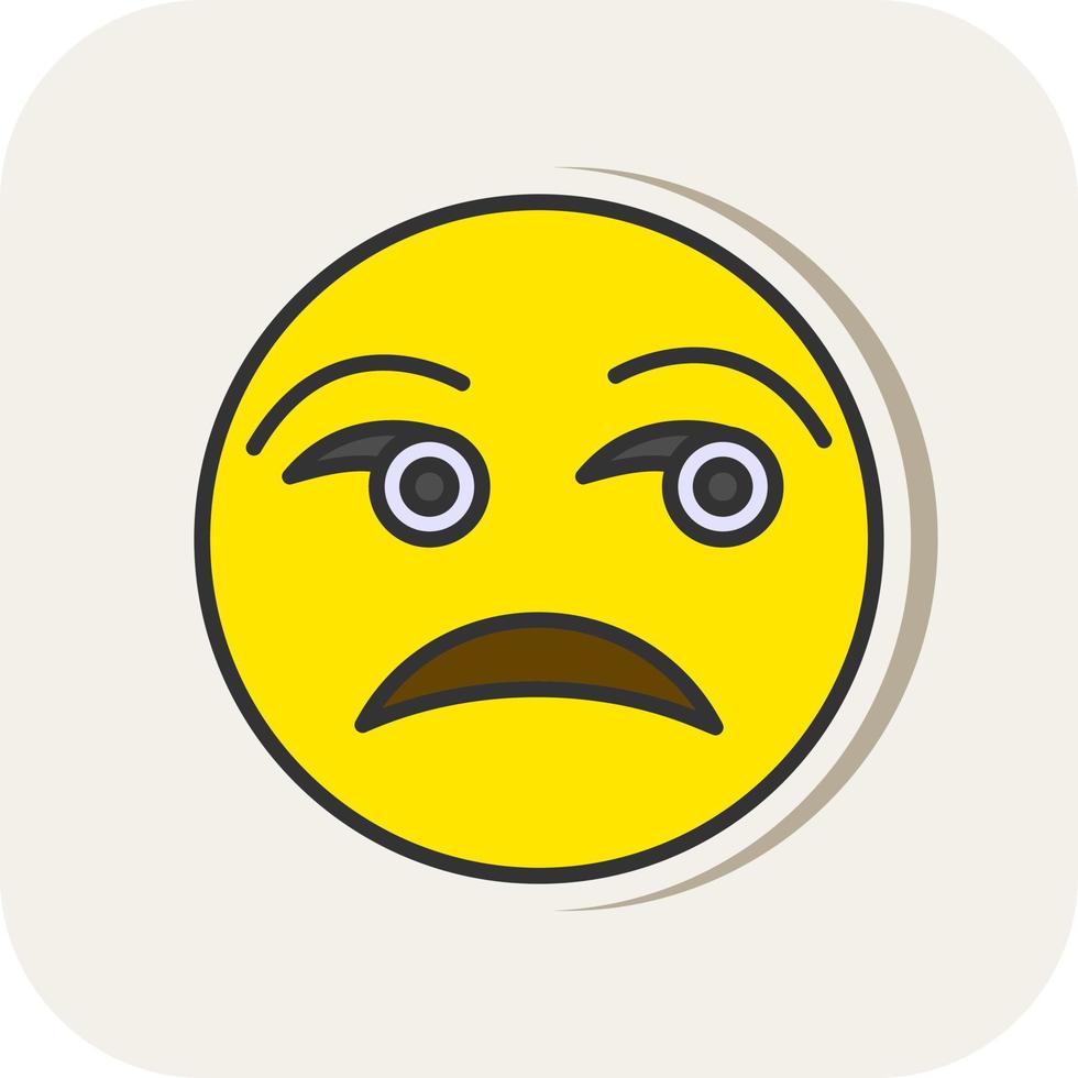 Unamused Face Vector Icon Design