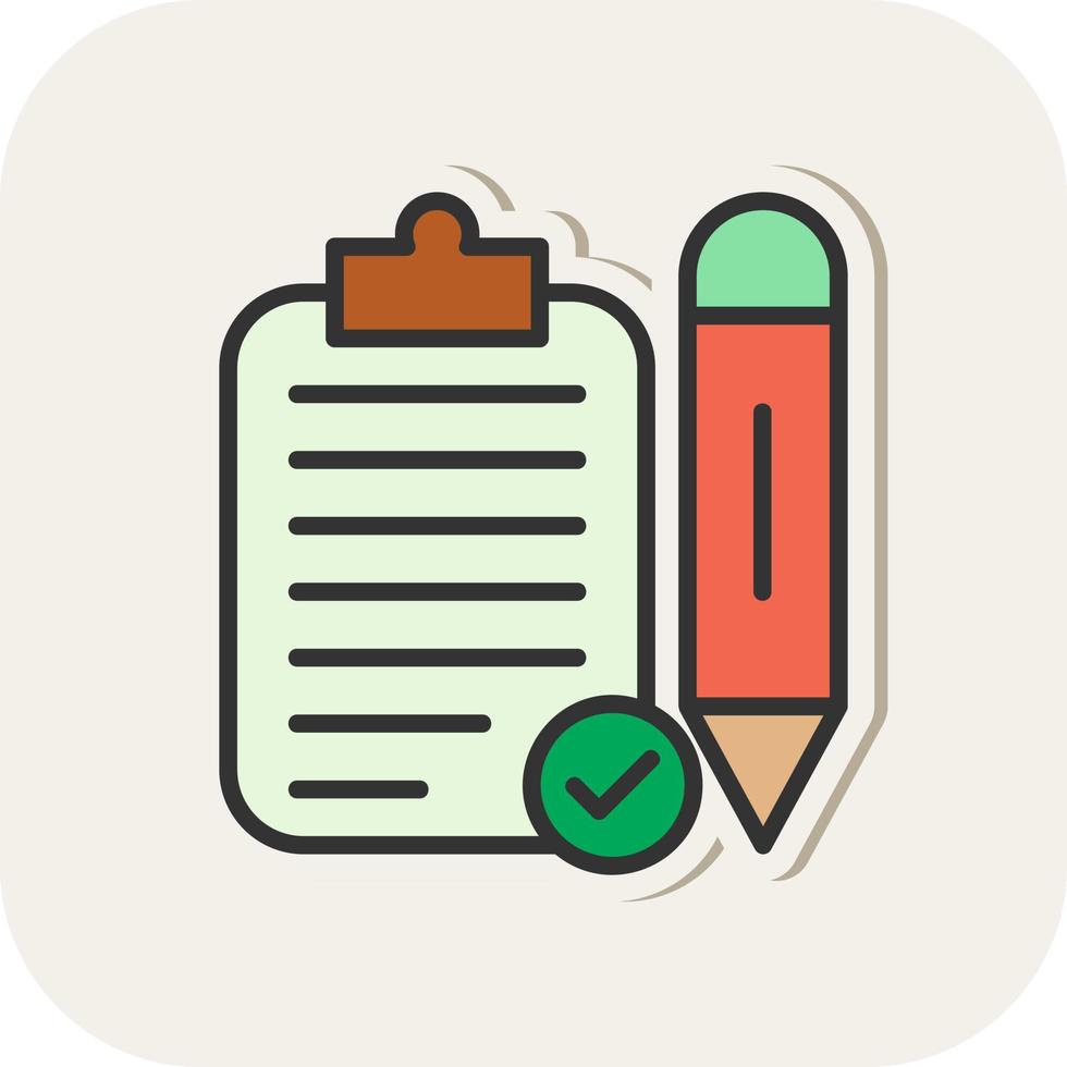 Task Planning Vector Icon Design