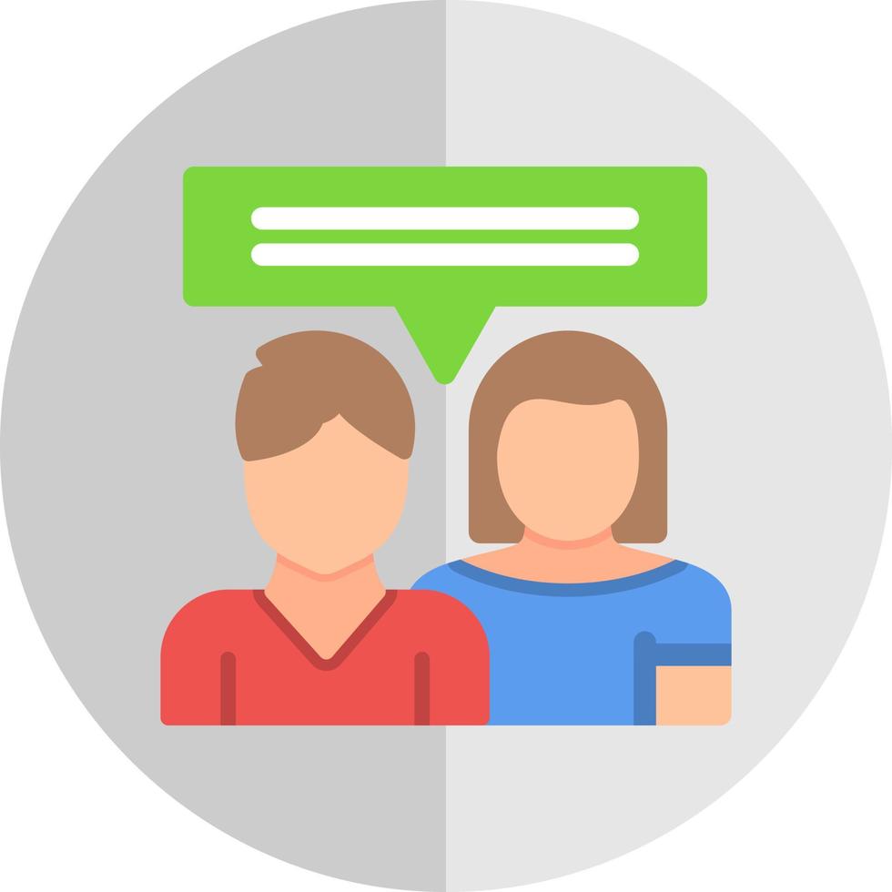 Couple Counseling Vector Icon Design