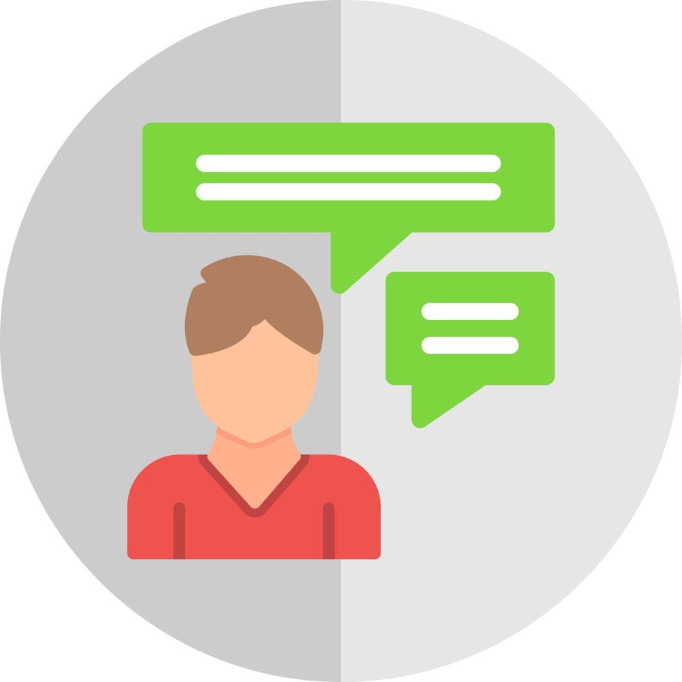 Inner Dialogue Vector Icon Design