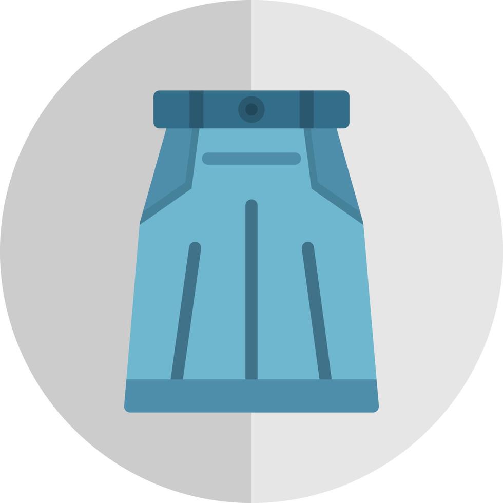 Long Skirt Vector Icon Design