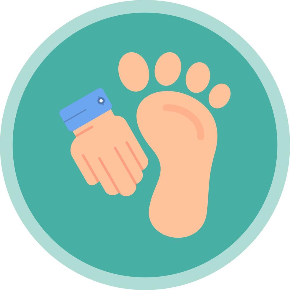 Foot Massage Vector Icon Design