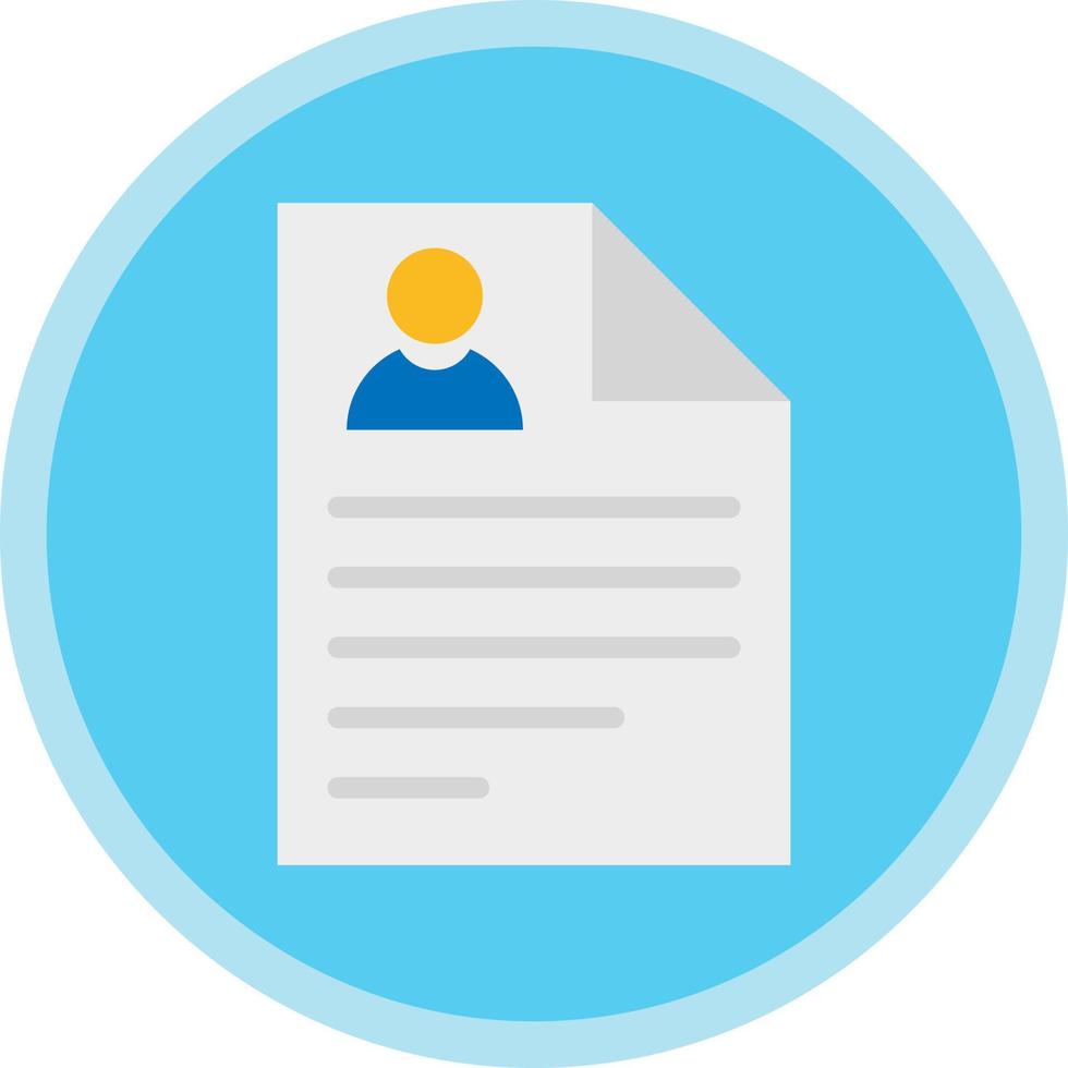 Curriculum Vitae Vector Icon Design