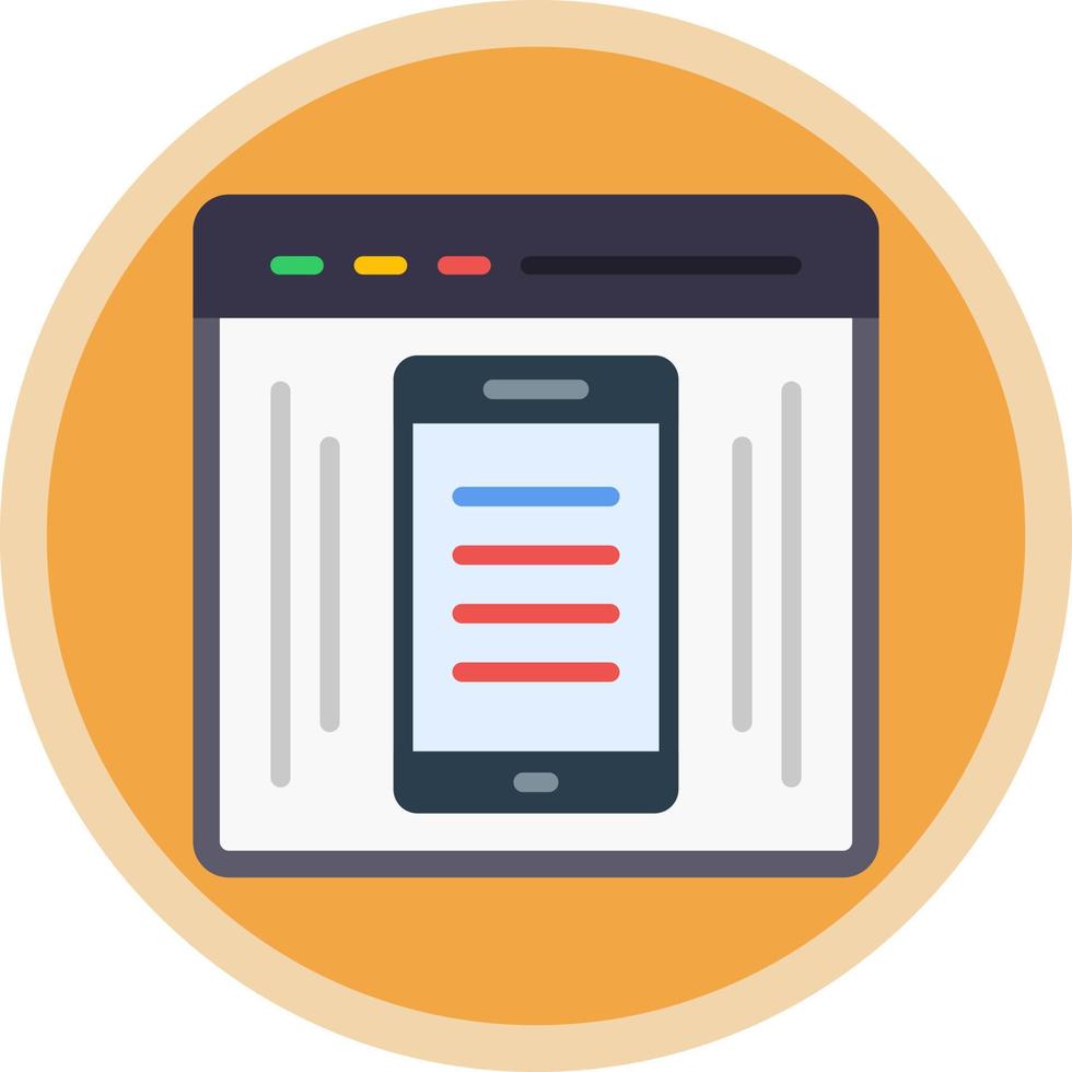 EComerce Webpage Vector Icon Design
