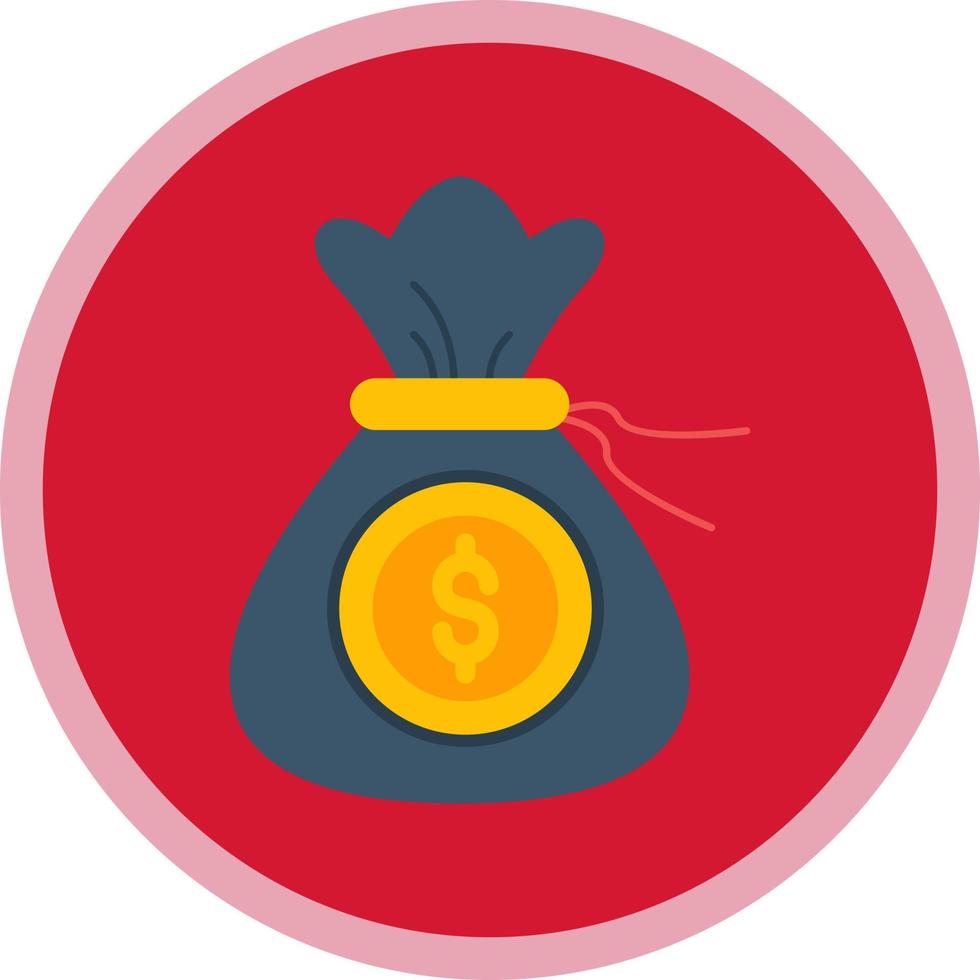 Money Bag Vector Icon Design