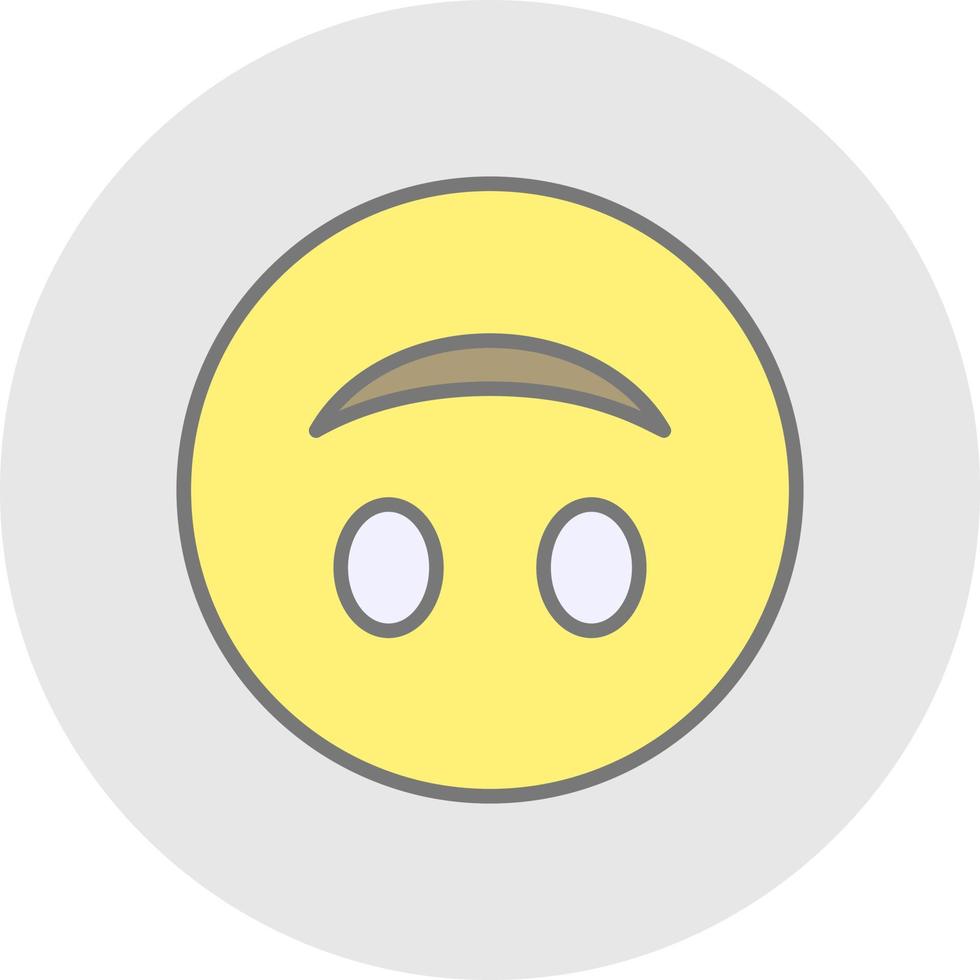 Upside-Down Face Vector Icon Design